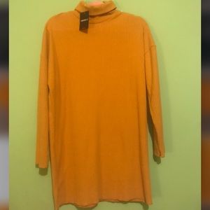 Forever21 sweater dress, yellow, S